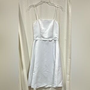 Fiesta White Spaghetti Strap with Scarf for Weddings - Small